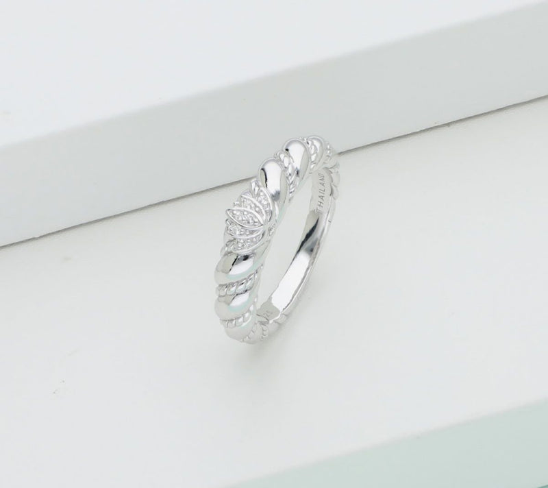 Goddaughters Sterling Silver White Topaz Lotusing — View 4