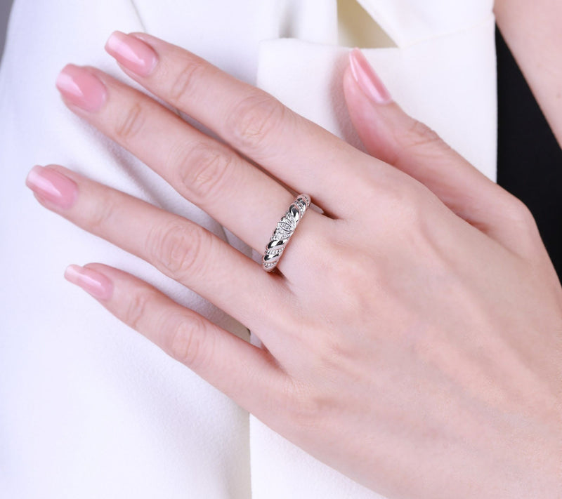 Goddaughters Sterling Silver White Topaz Lotusing — View 5