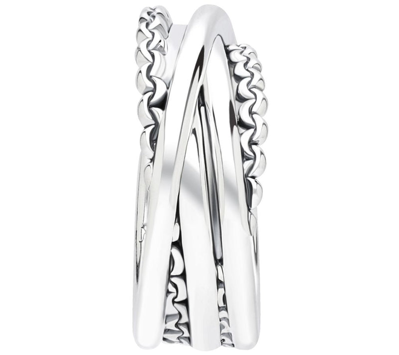 Tiffany Kay Sterling Silver Purl Knit Highway Ring — View 3