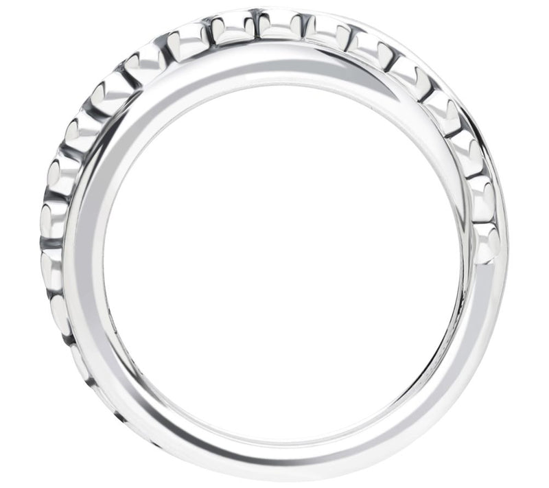 Tiffany Kay Sterling Silver Purl Knit Highway Ring — View 2