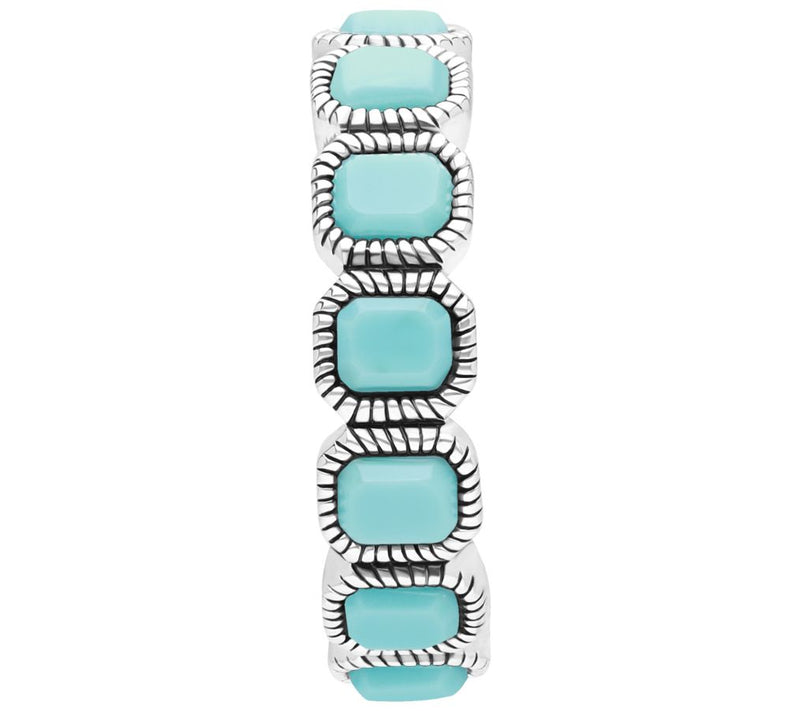 Tiffany Kay Sterling Silver Turquoise Eternityand Ring — View 3