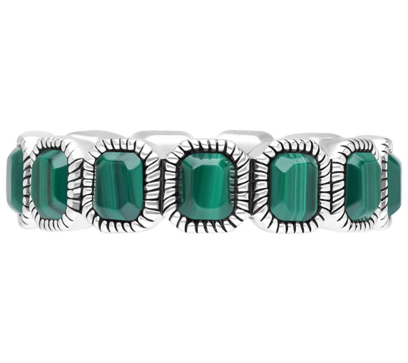 Tiffany Kay Studio Sterling Malachite Eternity Band Ring — Main view