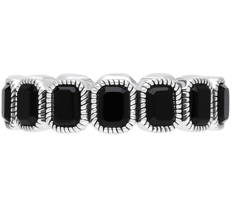 Tiffany Kay Studio Sterling Silver Onyx Eternity Band Ring — Main view
