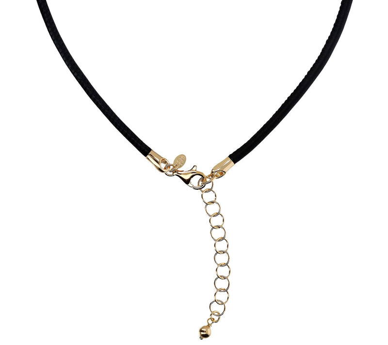 David Markstein Sterling Silver 16" LeatherNecklace — Main view
