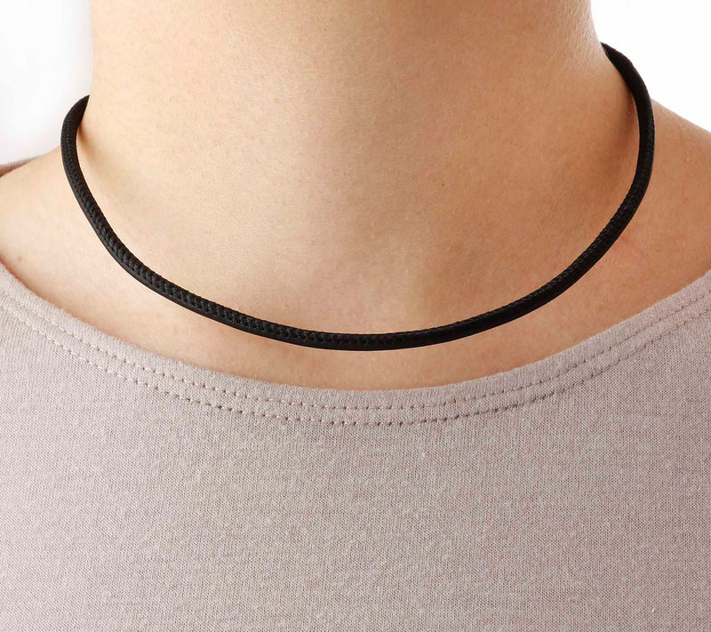 David Markstein Sterling Silver 16" LeatherNecklace — View 3