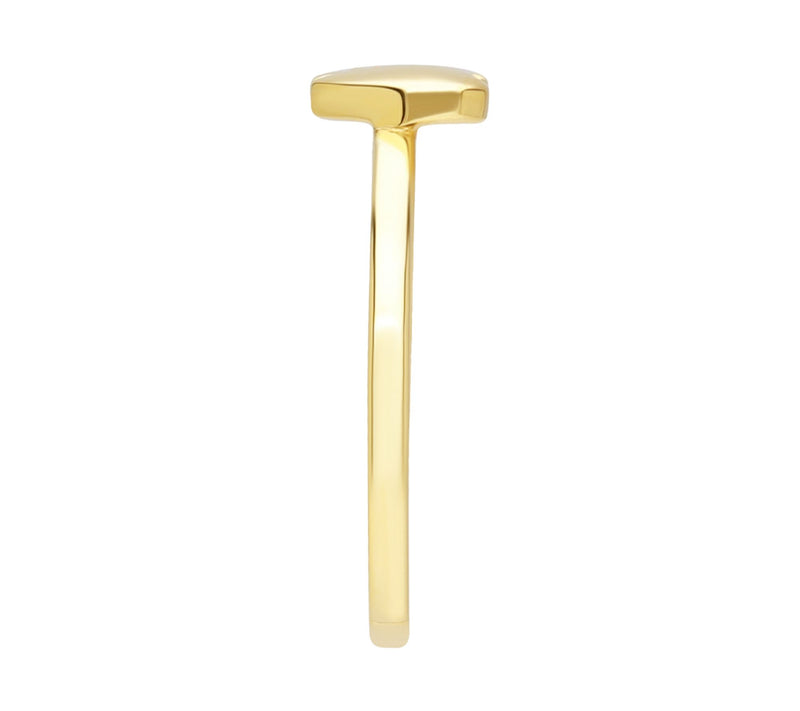 Ariva 14K Gold Basket Weave Heart Ring — View 3