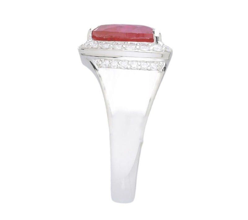 Ariva Sterling Silver Diamonique Queen of Hearts Ring — View 2