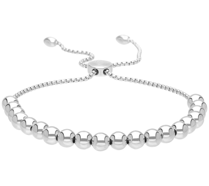 Elyse Ryan Sterling Silver Adjustable Bead Brac elet — Main view