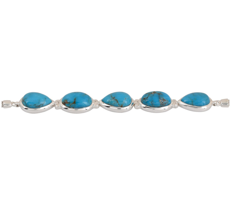 Affinity Gems Turquoise Station Bracelet, Sterling Silver — View 4