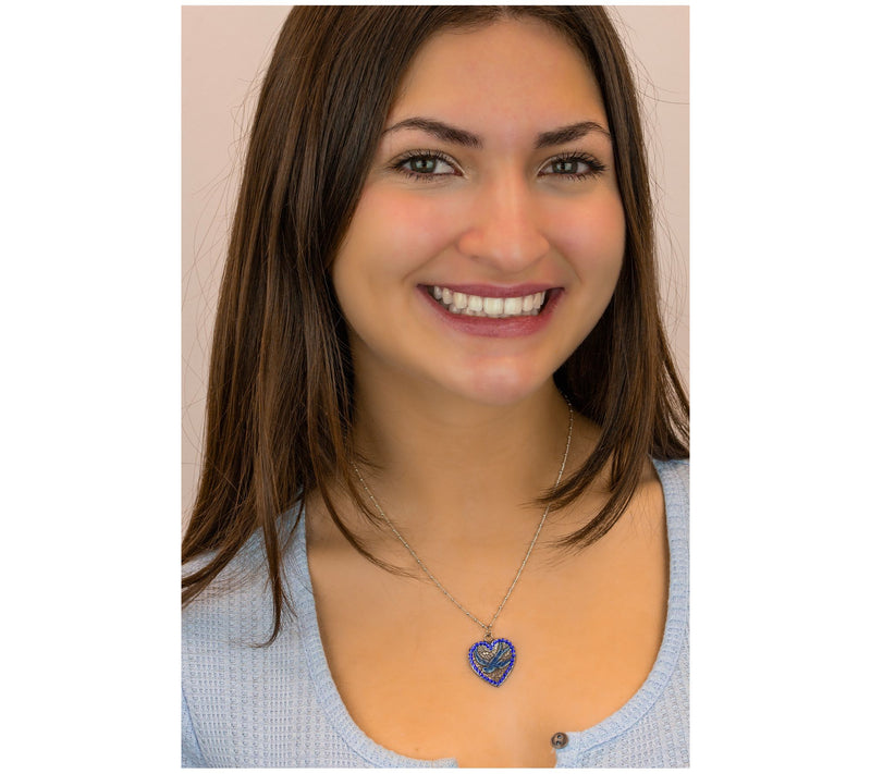 Anne Koplik Crystal Bluebird of Happiness Pendant w/ Chain — View 4