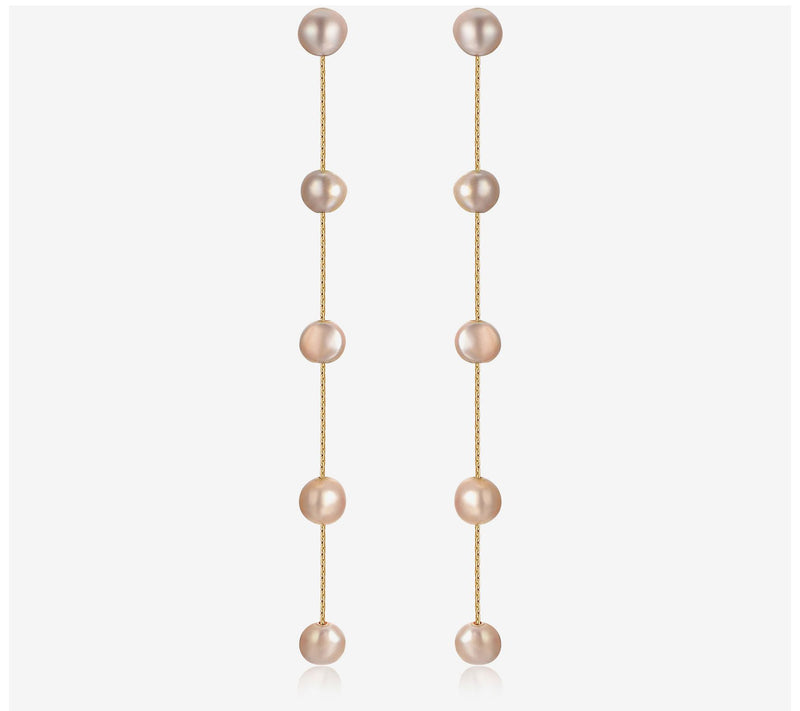 Ettika Dripping Cultured Pearl Drop Earrings — View 3