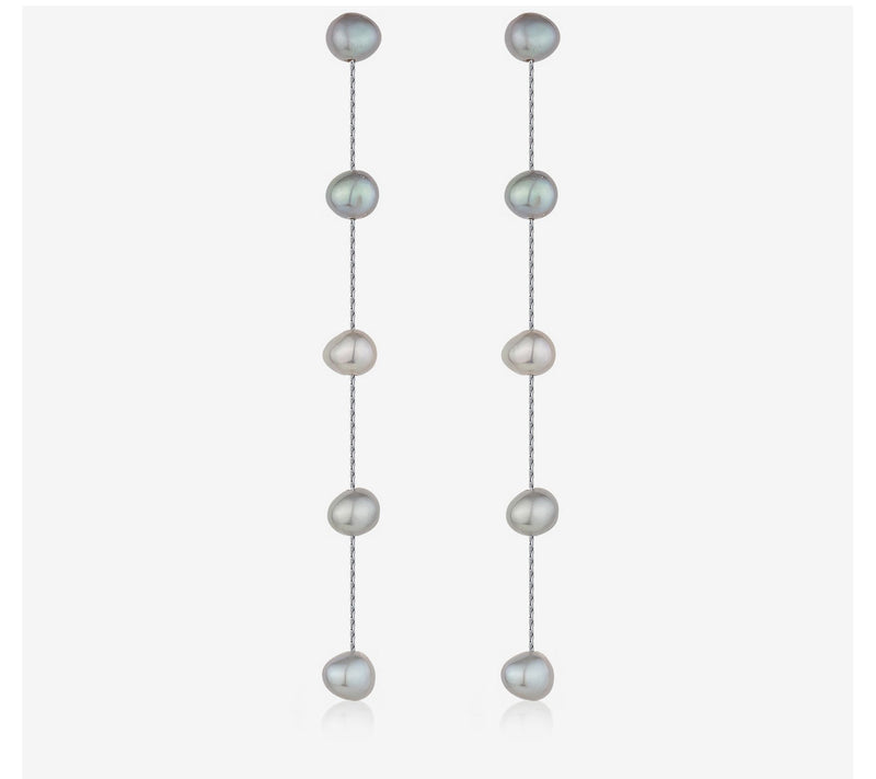 Ettika Dripping Cultured Pearl Drop Earrings — View 13