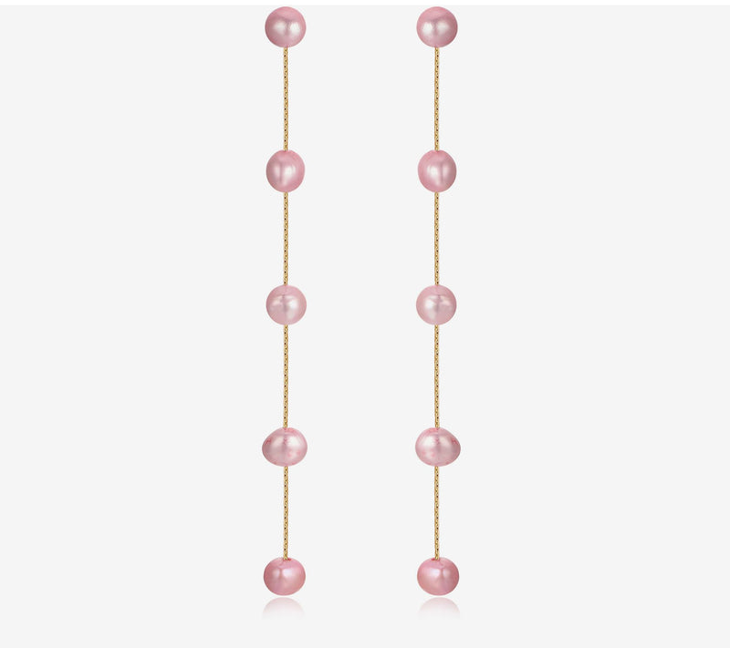 Ettika Dripping Cultured Pearl Drop Earrings — View 14