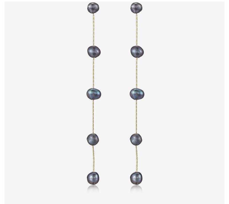 Ettika Dripping Cultured Pearl Drop Earrings — View 15
