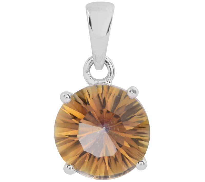 Affinity Gems Yellow Coated Quartz Pendant, Sterling Silver — Main view