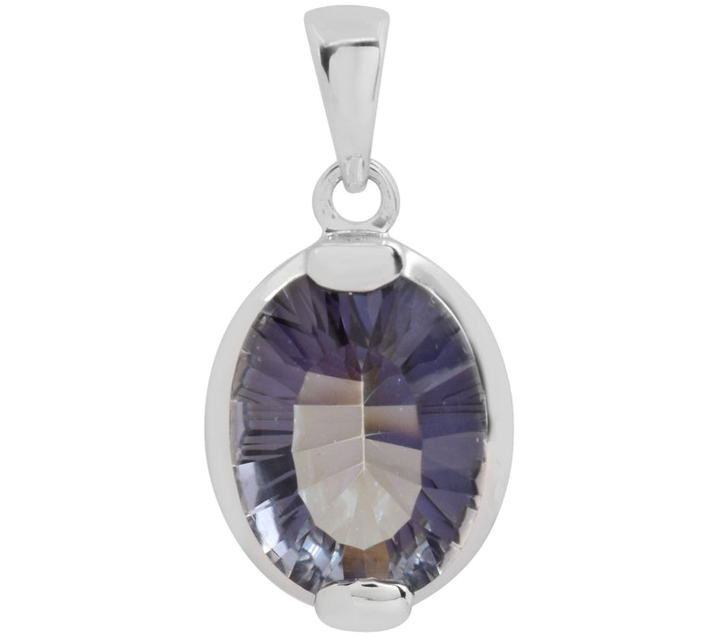 Affinity Gems Tanzanite Coated Quartz Pendant, Sterling — Main view
