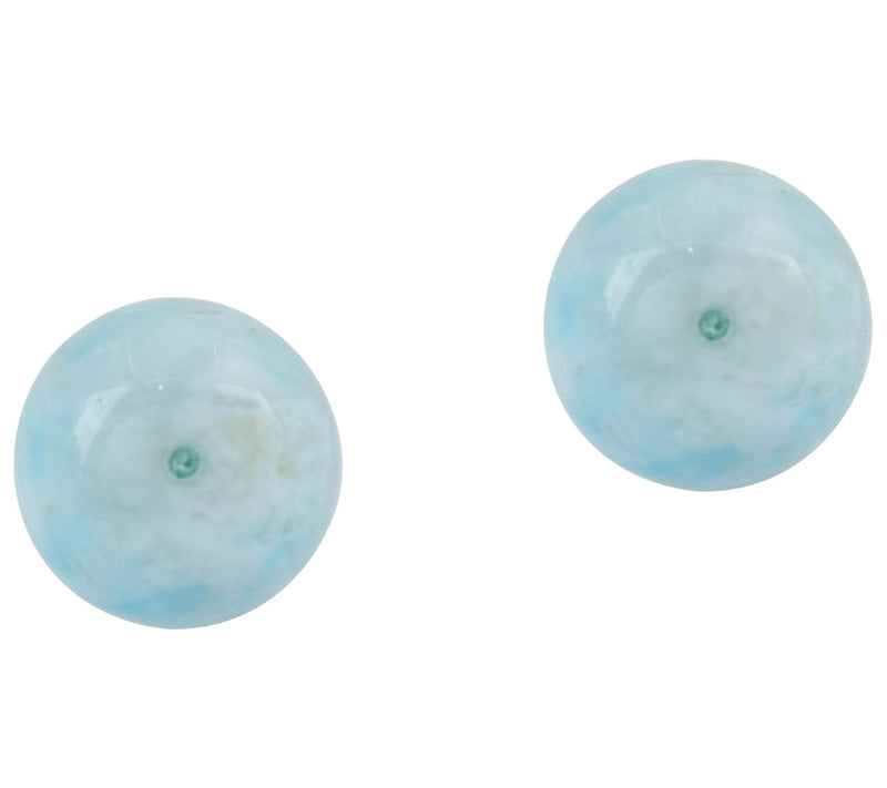 Sterling Silver Larimar Stud Earrings — View 4