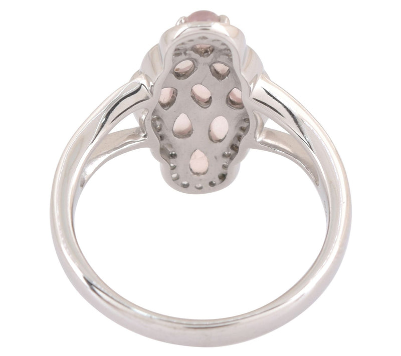 Affinity Gems Rose Quartz & White Topaz Ring, Sterling — View 5