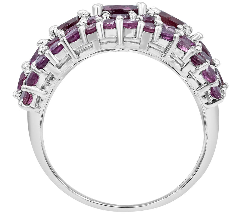 Affinity Gems Rhodolite Cocktail Ring, SterlingSilver — View 4