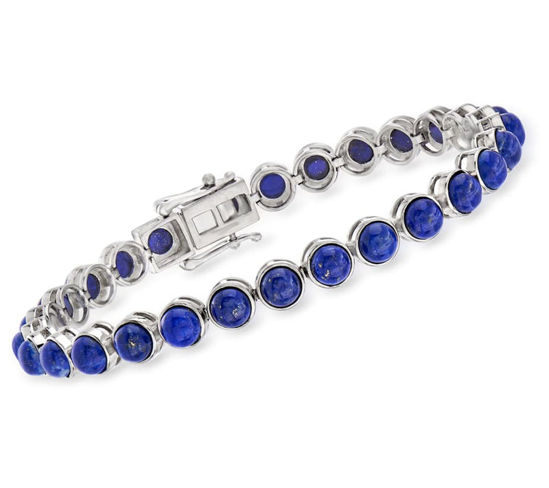 Affinity Gems Round Gemstone Tennis Bracelet, Sterling Silver — View 3