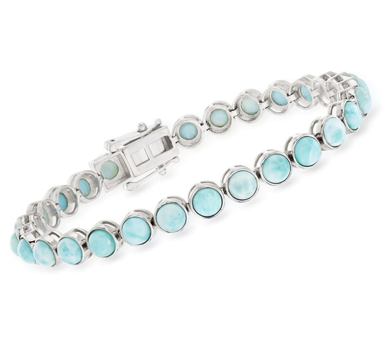 Affinity Gems Round Gemstone Tennis Bracelet, Sterling Silver — View 5