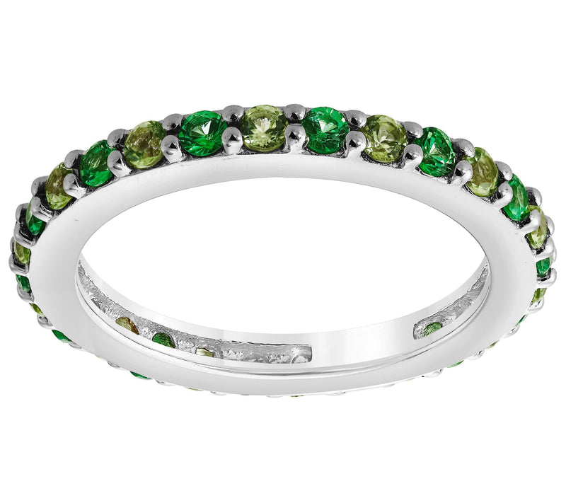 Affinity Gems Multi-Gemstone Band Ring, Sterling Silver — View 9