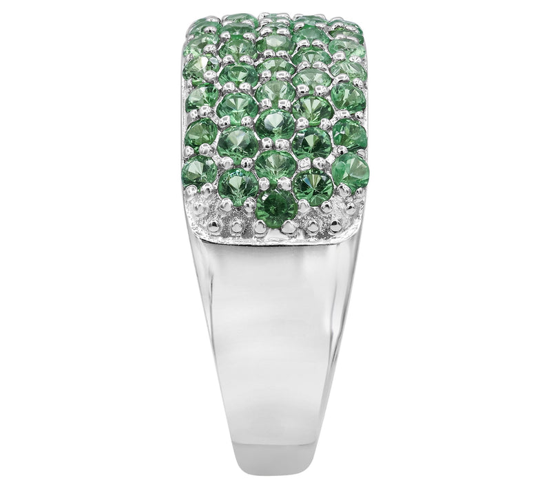 Affinity Gems Multi-Row Tsavorite Ring, Sterling Silver — View 5