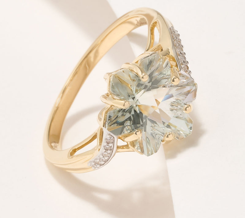 Glenn Lehrer Six Star Cut Gemstone & Diamond Accent Ring, 14K Gold — View 8
