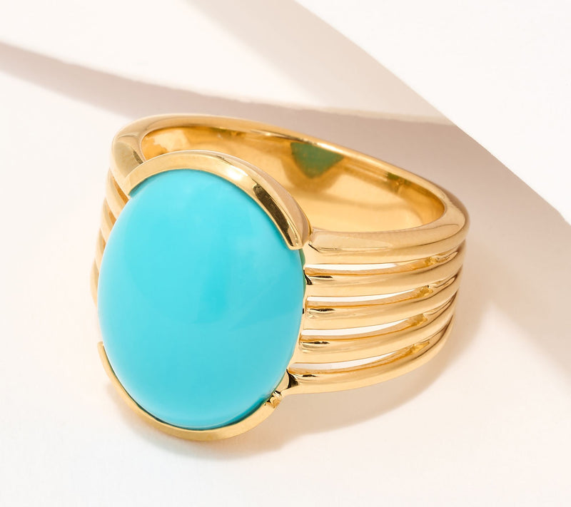 Affinity Gems Sleeping Beauty Turquoise Ring, Sterling Silver — View 6
