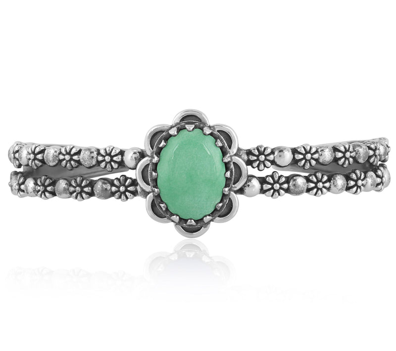 American West Sterling Double Row Gemstone Cuff — View 9