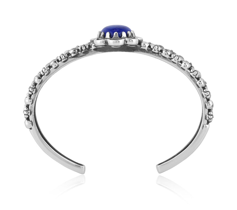 American West Sterling Double Row Gemstone Cuff — View 4