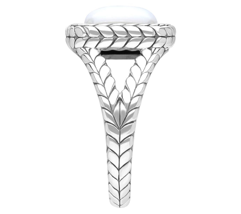 Tiffany Kay Studio Sterling Herringbone Cushion Gemstone Ring — View 3