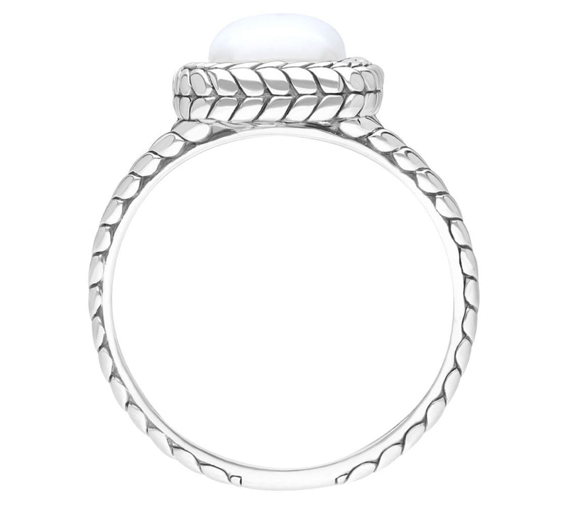 Tiffany Kay Studio Sterling Herringbone Cushion Gemstone Ring — View 2
