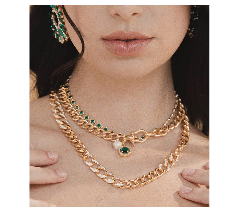 Ettika Round Station Link Necklace — View 11