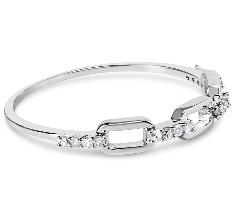 Haus of Brilliance Diamond Accent Paperclip Ring, Sterling — View 4