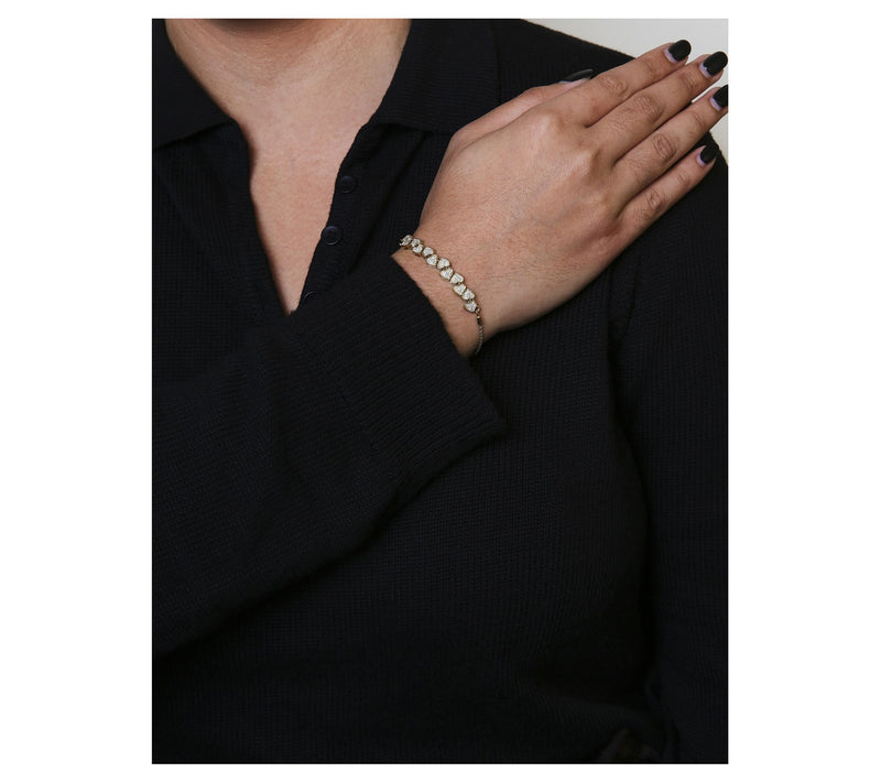Haus of Brilliance Diamond Adjustable Bracelet,Sterling — View 9