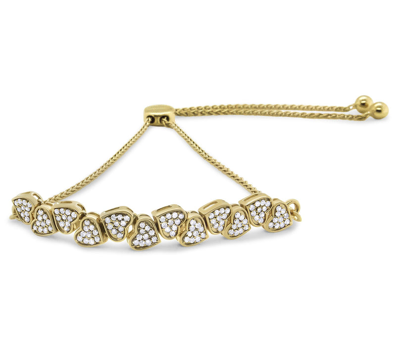 Haus of Brilliance Diamond Adjustable Bracelet,Sterling — Main view