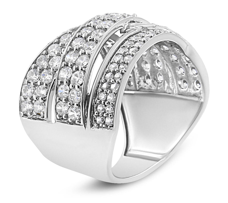 Haus of Brilliance 2.00 cttw Diamond Band Ring,Sterling — View 5