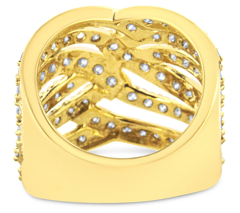 Haus of Brilliance 3.00 cttw Diamond Cocktail Ring, 10K Gold — View 5