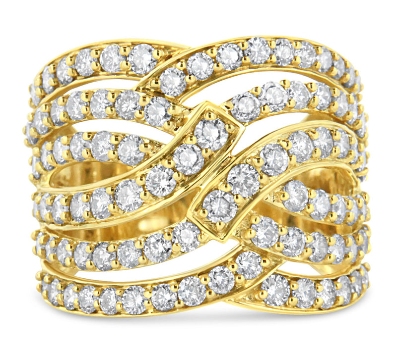 Haus of Brilliance 3.00 cttw Diamond Cocktail Ring, 10K Gold — View 3