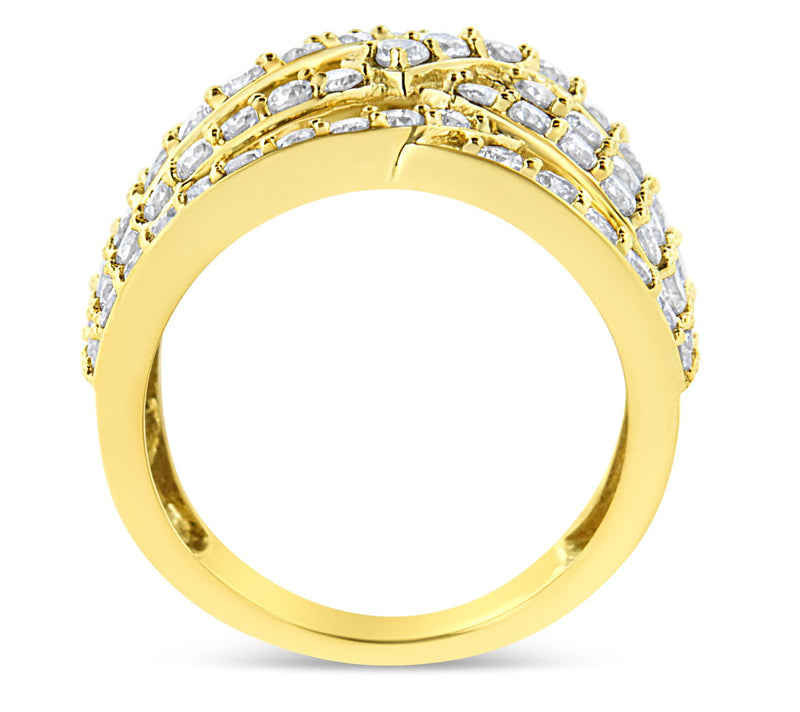 Haus of Brilliance 3.00 cttw Diamond Cocktail Ring, 10K Gold — View 4
