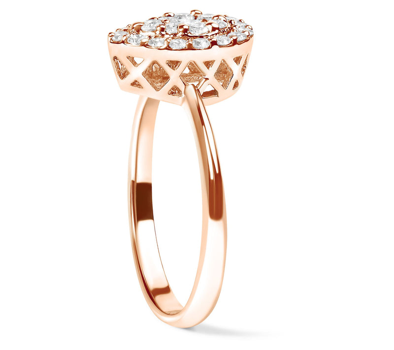 Haus of Brilliance 0.40 cttw Diamond Promise Ri ng, 10K Gold — View 6