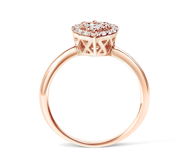 Haus of Brilliance 0.40 cttw Diamond Promise Ri ng, 10K Gold — View 7