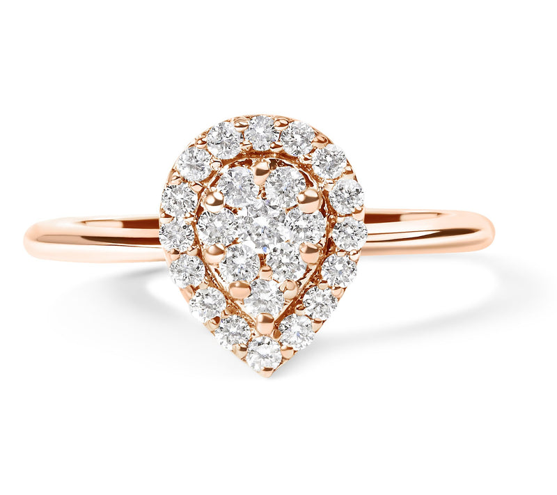 Haus of Brilliance 0.40 cttw Diamond Promise Ri ng, 10K Gold — Main view