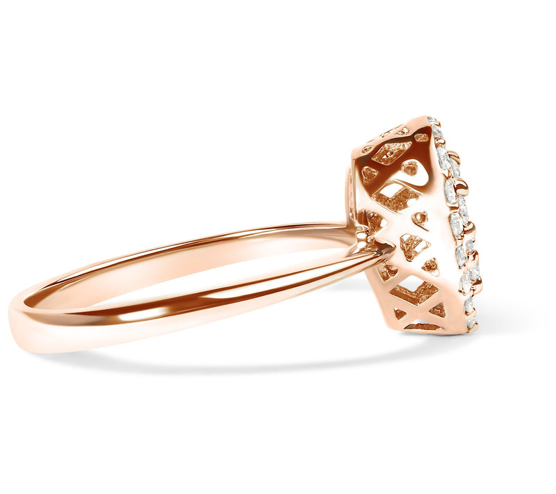 Haus of Brilliance 0.40 cttw Diamond Promise Ri ng, 10K Gold — View 4