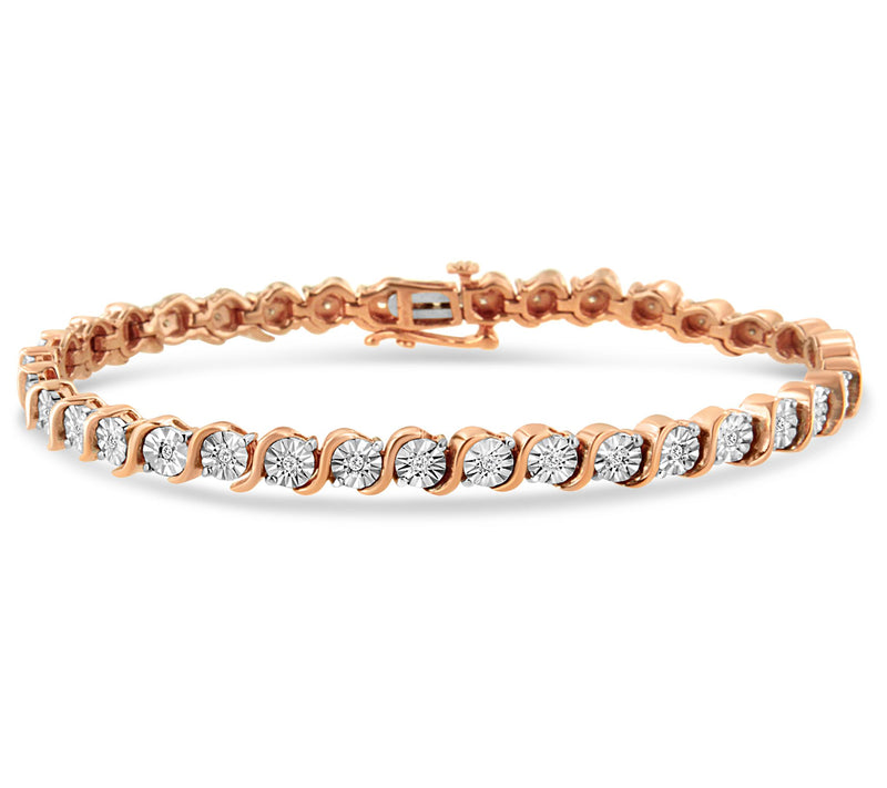 Haus of Brilliance 0.25 cttw Diamond Tennis Bracelet, Sterling — View 3