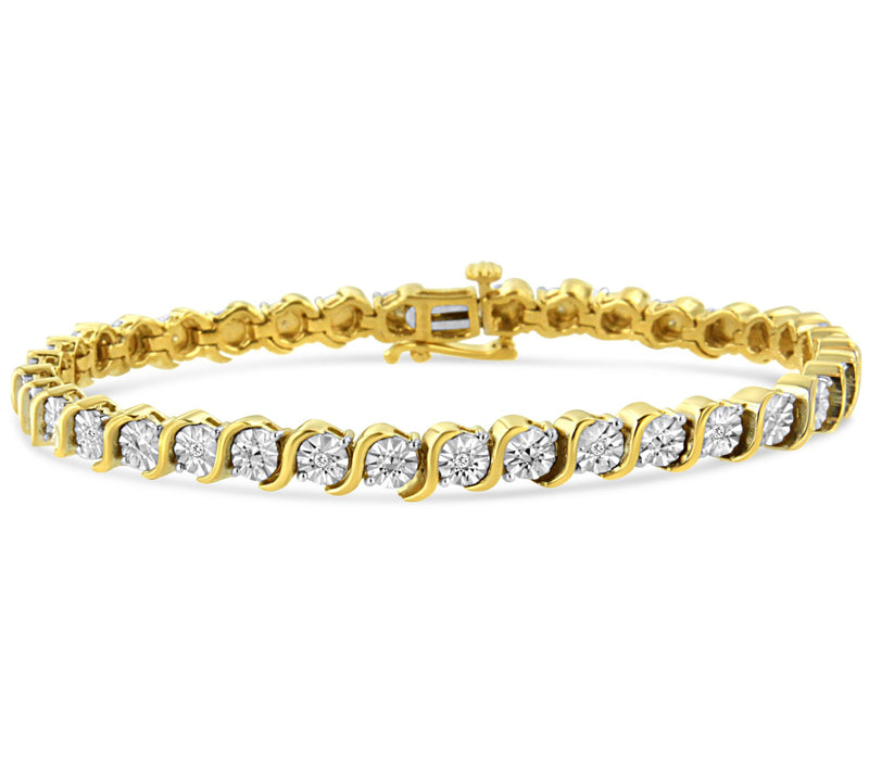 Haus of Brilliance Diamond Accent Tennis Bracelet, Sterling — View 7