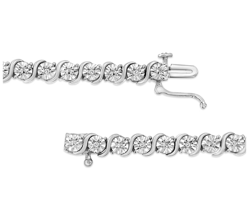 Haus of Brilliance Diamond Accent Tennis Bracelet, Sterling — View 10