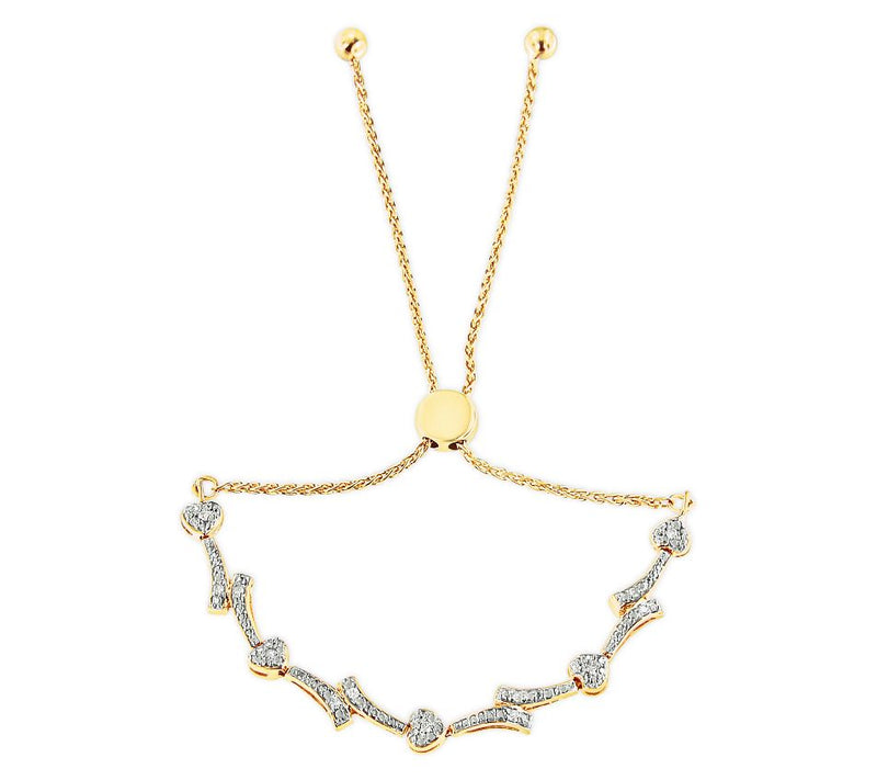 Haus of Brilliance Diamond Station Bracelet, Sterling Silver — View 8