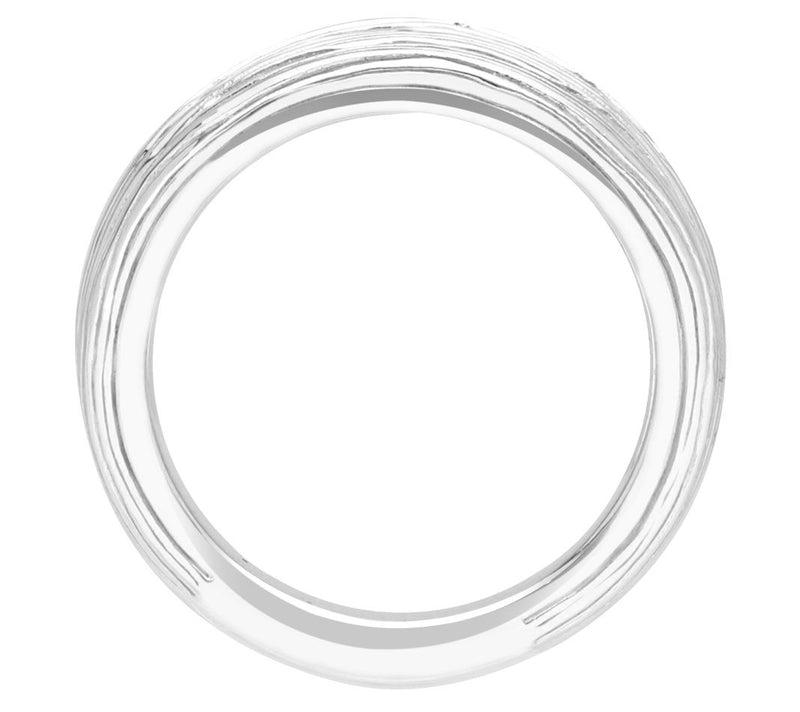Ariva Sterling Silver Silk Open Band Ring — View 3